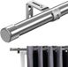Ibenzoa® Set de tringle de rideau avec longueur réglable et construction stable en acier inoxydable pour intérieur et extérieur