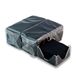 Verpakking Hostelnovo Verpakking met 300 zwarte papieren cocktailservetten + servettenhouders van transparant plexiglas, micropuntstructuur, dik en absorberend, 10 x 10 cm, opgevouwen