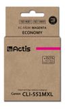 Actis KC-551M-inkt (Canon CLI-551M-vervanger; standaard; 12 ml; rouge)