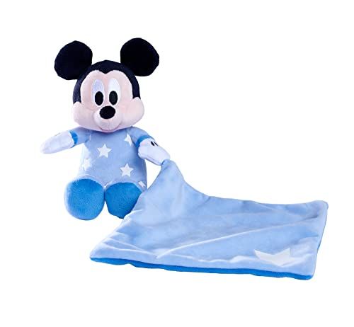 Simba Disney Goodnight Mickey GID Mickey met knuffeldoekje - Zwart/Rood