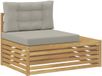 vidaXL - Sofa d'extérieur - Blanc - 115 - x - 83 - x - 73 - cm - Acacia massif - Bois