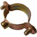 Wurth 50 Colliers Simples Acier Bichromaté De Tuyau Deux Parties 7x150 Tuy. 26mm, Parfait Pour La Fixation De Tubes En Cuivre, Galvanisé Jaune