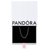 Pandora Moments Armband met slangenketting van sterling zilver, met roosjessluiting