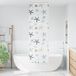 Store enrouleur de douche avec cassette largeur du tissu 56 cm