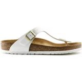 Birkenstock Gizeh Dames Slippers Wit Patent Smal Maat 40