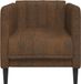 vidaXL Fauteuil kunstsuède bruin