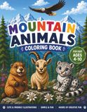 30 Nature Coloring Pages: Eagles, Mountain Goats, Squirrels, Bears, Foxes, Deer and More