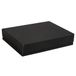 50 Thepack 50 stuks - trays + deksel 230 G/M2, 23 x 17 x 4,5 cm, zwart, nano-micro golfkarton