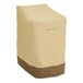 Classic Accessories Veranda waterafstotende afdekking voor stapelbare tuinstoelen, Pebble/Bark/Earth (64 cm)