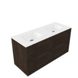 Saniclass SW1578607/SW1224150 Badkamermeubelset - Mat Eiken Charcoal