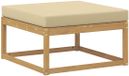 vidaXL Voetenbank Polyester Wit