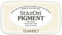 Tsukineko Stempelkussen snowflake - Stazon pigment - Wit