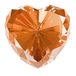 Hartvormige Amber Crystal Diamanten Papieren Gewichten, Hartvorm Echte Kristal Diamant Glas Edelstenen Presse-papier voor Decoratie 80mm, Grote Diamanten Home Office Decor Valentijnsdag Gift Bruiloft Gunsten met