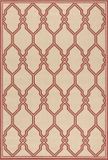 Safavieh Beach House vloerkleed - 120x180 cm - Rood/crème