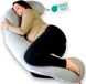 Ella J-Vorm Coussin de grossesse XXL - Coussin latéral en Coton - Coussin corporel - Coussin d'allaitement - Body Pillow 155cm - Housse amovible