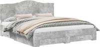 vidaXL Bedframe Beton Grijs 180 x 200 cm Bewerkt hout
