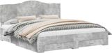vidaXL Bedframe Beton Grijs 180 x 200 cm Bewerkt hout