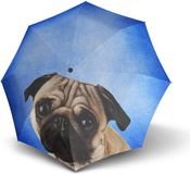 doppler Paraplu Modern.Art Long Automatic Lazy Dog Blauw