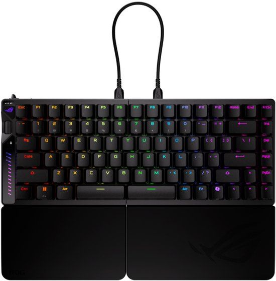 ASUS ROG Falcata toetsenbord Gamen USB + RF Wireless + Bluetooth Zwart