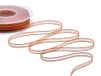 Furlanis - Sluier satijnen randen, decoratief lint voor verpakkingen, gastgeschenken, Italiaanse stof - perzikoranje, 6 mm x 50 m