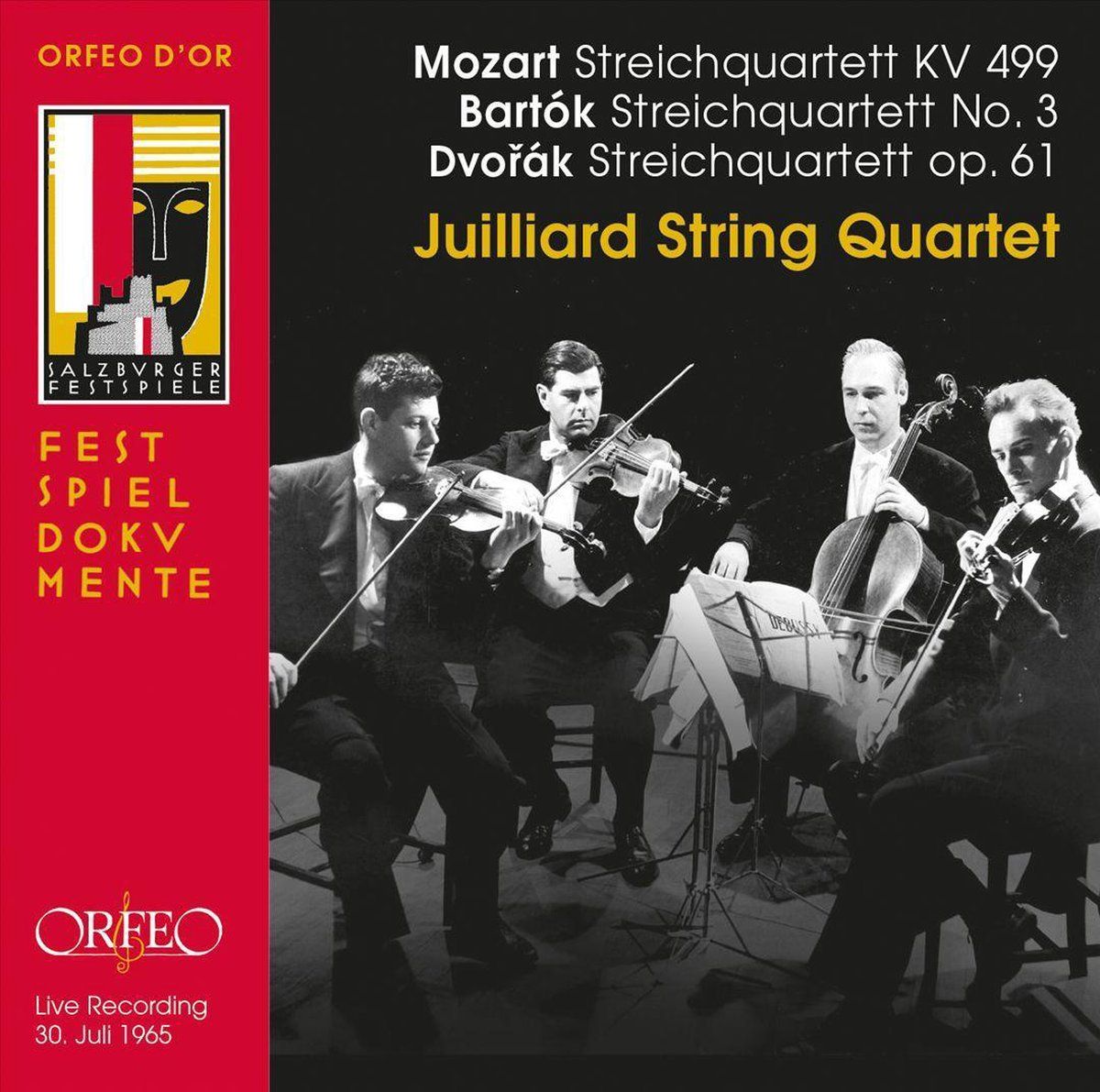 OUTHERE Mozart: Streichquartett, KV 499; Bartók :Streichquartett; Dvorák: Streichquartett, Op. 61
