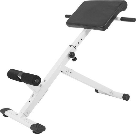 Gorilla Sports Buiktrainer - Rugtrainer - Inklapbaar - Verstelbaar - Wit - Core trainer