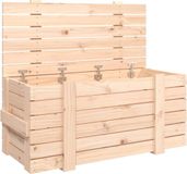 vidaXL Opbergbox 91x40,5x42 cm massief grenenhout