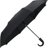 Knirps T260 Comfortabele auto open/dicht paraplu met ronde handgreep - Black