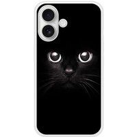 Apple iPhone 16 Yeux de chat Verstevigd hoesje met sublimatie bedrukking