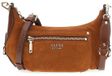 GUESS Leren schoudertas Marsha Mini Crossbody Bag Cognac bruine