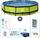 EXIT Toys EXIT Rond Lime Frame Zwembad - 360 x 76 cm - Inclusief Pomp