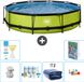 EXIT Toys EXIT Rond Lime Frame Zwembad - 360 x 76 cm - Inclusief Pomp