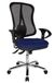 Topstar Head Point SY Deluxe, ergonomische bureaustoel, inclusief armleuningen, stof, blauw/zwart