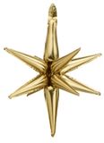 PartyDeco - Folieballon Sterren 3D goud 50 cm