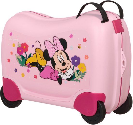 Samsonite Kinderkoffer- Dream2Go Disney Ride - on Suitcase Disney Minnie Flower Power roze 52cm
