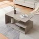 en.casa Salontafel Haarlem rechthoekig betonkleurig licht 90x50x41 cm