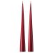 ester & erik Bougie cônique ester & erik 37 cm Lot de 2 laquée Vin 44-0