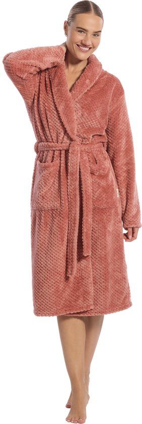 Ten Cate Basics badjas rose dot voor Dames | Maat M