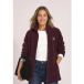Icecat Veste longue en peluche avec col montant