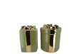 Daan Kromhout JOY MAJESTIC GREEN VASE PRESENT 11X15CM