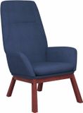 vidaXL Relaxstoel stof blauw