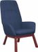 vidaXL Relaxstoel stof blauw