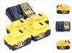 DeWalt DCB 1104 P4 kit de démarrage de batterie 12 V / 18 V 4x batterie 5,0 Ah + DCB 1104 chargeur