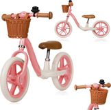 Lionelo Alex Plus Kinderloopfiets – Roze – 12 Inch – 3-6 Jaar – Tot 30 kg