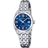 Candino C4703/B Polshorloge Dames Blauw Zilverkleurig Staal Saffierglas 10 ATM