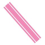 Ambiance Sticker Autokap Stripe, Racing Sticker Body Side Stripe Decal, Dak Rok Bumper Stripe Decal Vinyl, Gemodificeerde Stripe Decal Auto Decor Roze - 1 Stuk 124 cm