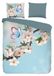 Aqua Housse de couette Coton Renforcé avec motif floral 240x200/220cm