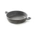 Hoge pan met 2 anti-aanbakgrepen – pan met steencoating, gezond koken zonder olie, krasbestendig, ideaal voor sauzen en bouillons, 32 cm, gemaakt in Italië