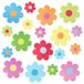 54 pièces de découpage de fleurs en papier pour décoration