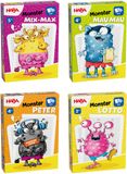 HABA Spel 'Monster-Kartenspiel Klassiker' blauw / lichtgroen / donkeroranje / zwart / natuurwit
